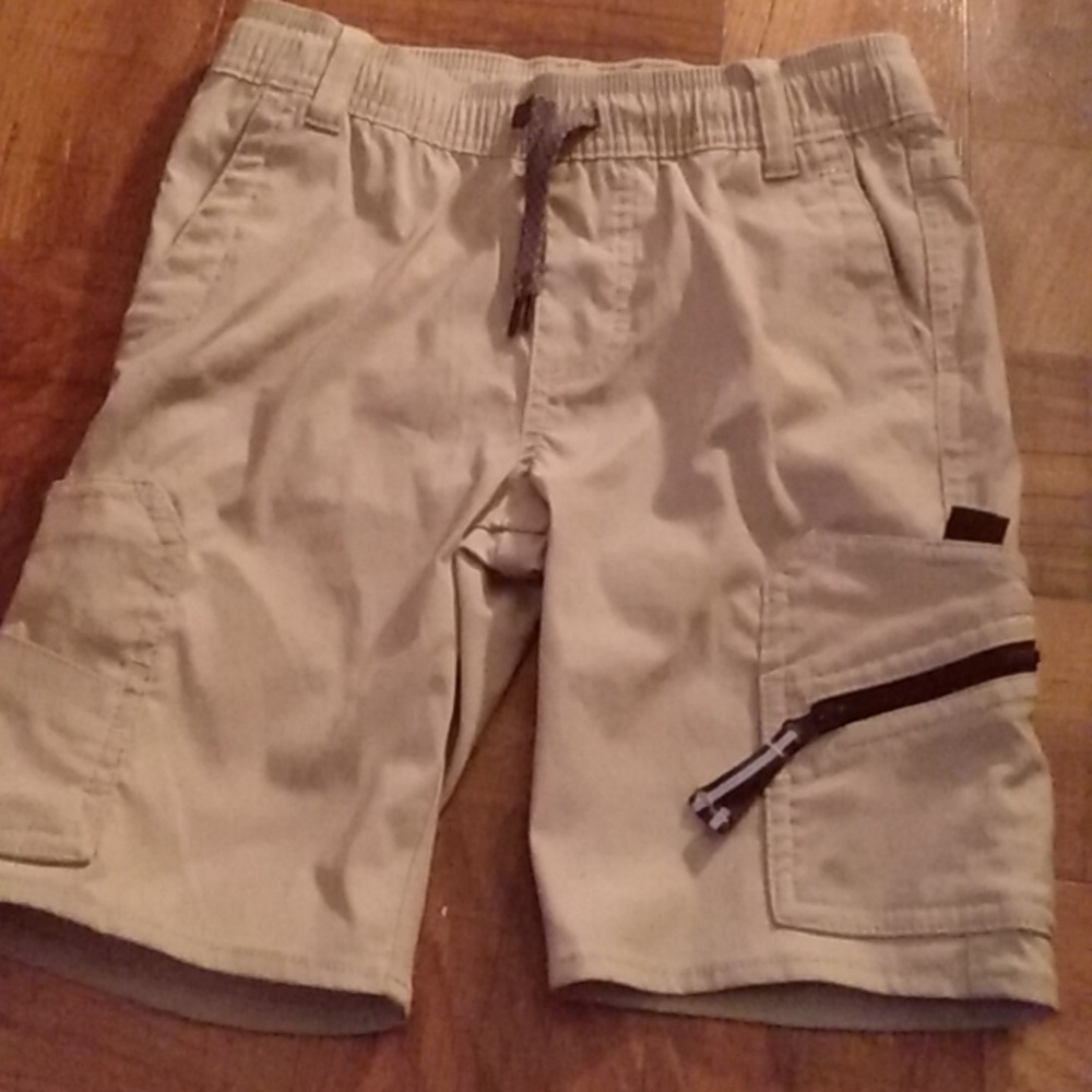 NWOT Wrangler XS 4/5 Boy's Tan Utility Cargo Shorts Multiple Pockets
